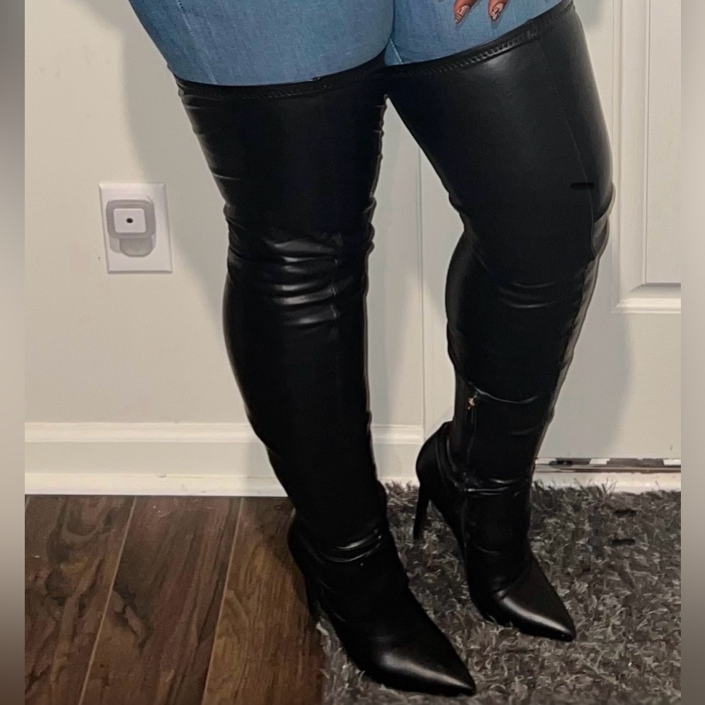 Azalea Wang thigh high boots worn once.